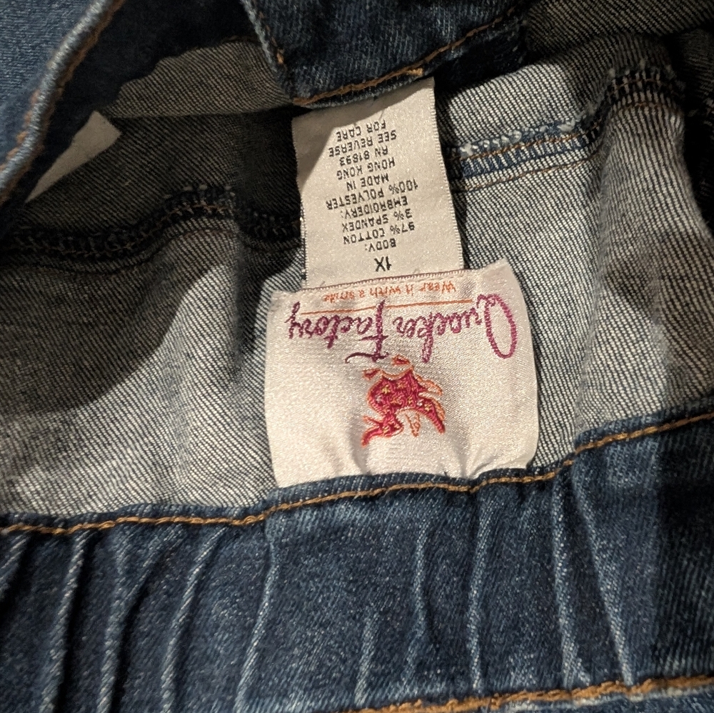 EUC Vintage Quacker Factory Halloween jeans, pants.Worn once. EUC. - Picture 5 of 9